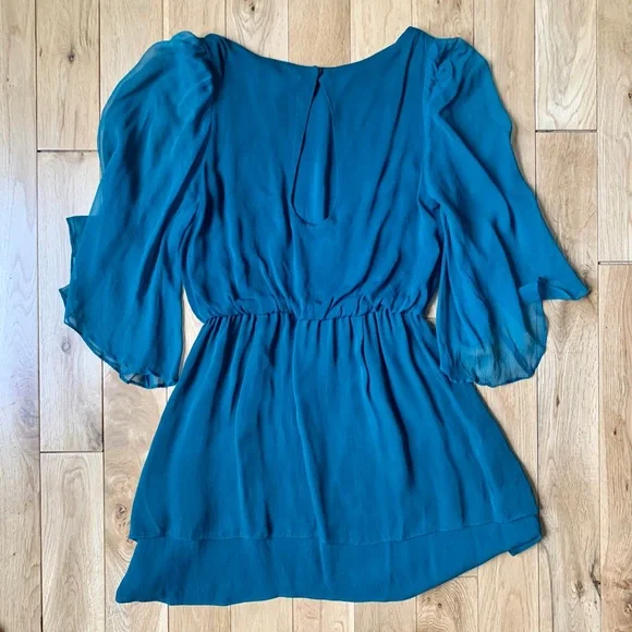 Alice+Olivia turquoise mini dress - Picture 2 of 4